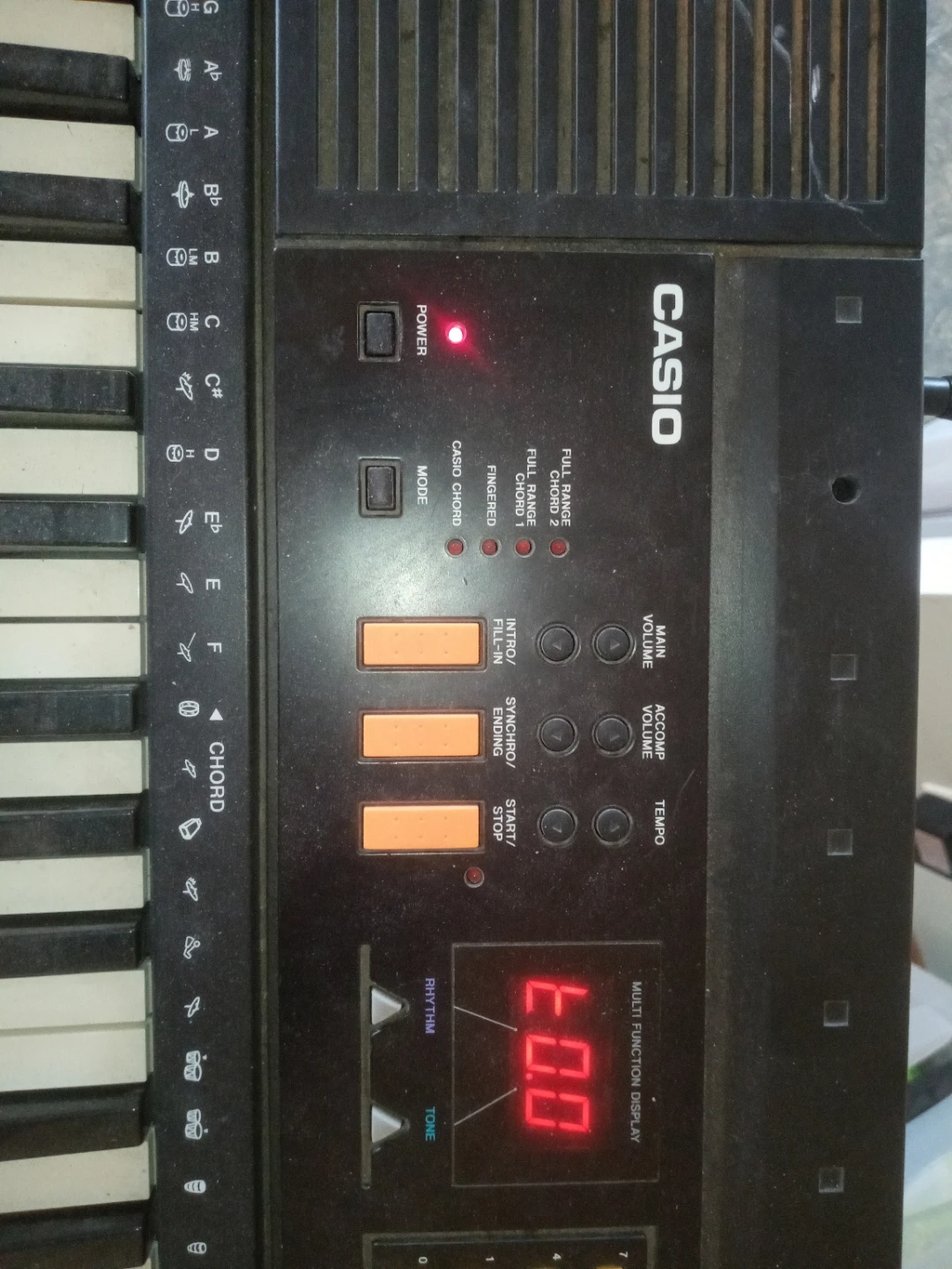 Vintage Casio CTK-540 Electronic Keyboard with adapter, Stand - photo 4