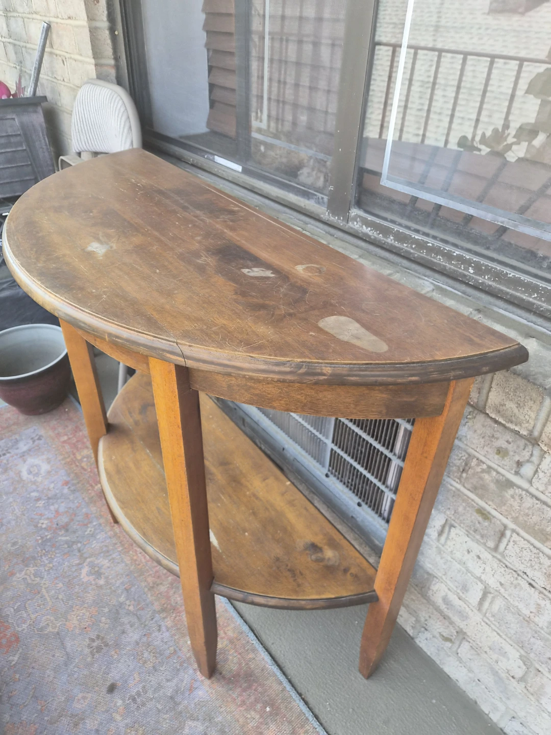 Wooden Console Table - photo 2