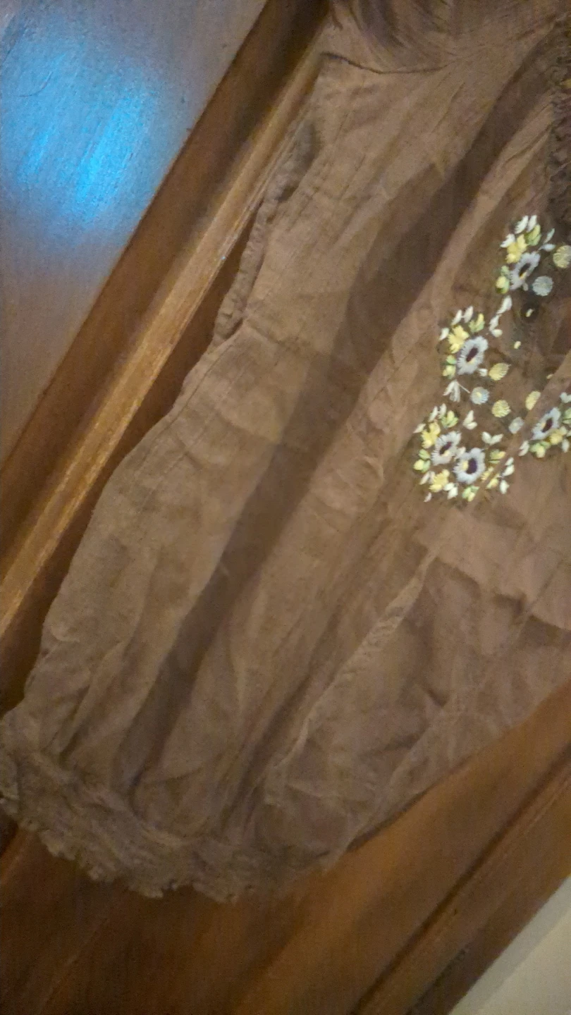 Old Navy Brown Embroidered Tunic Top - photo 4