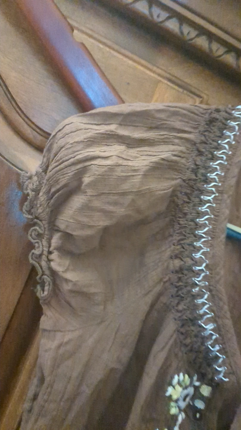 Old Navy Brown Embroidered Tunic Top - photo 5