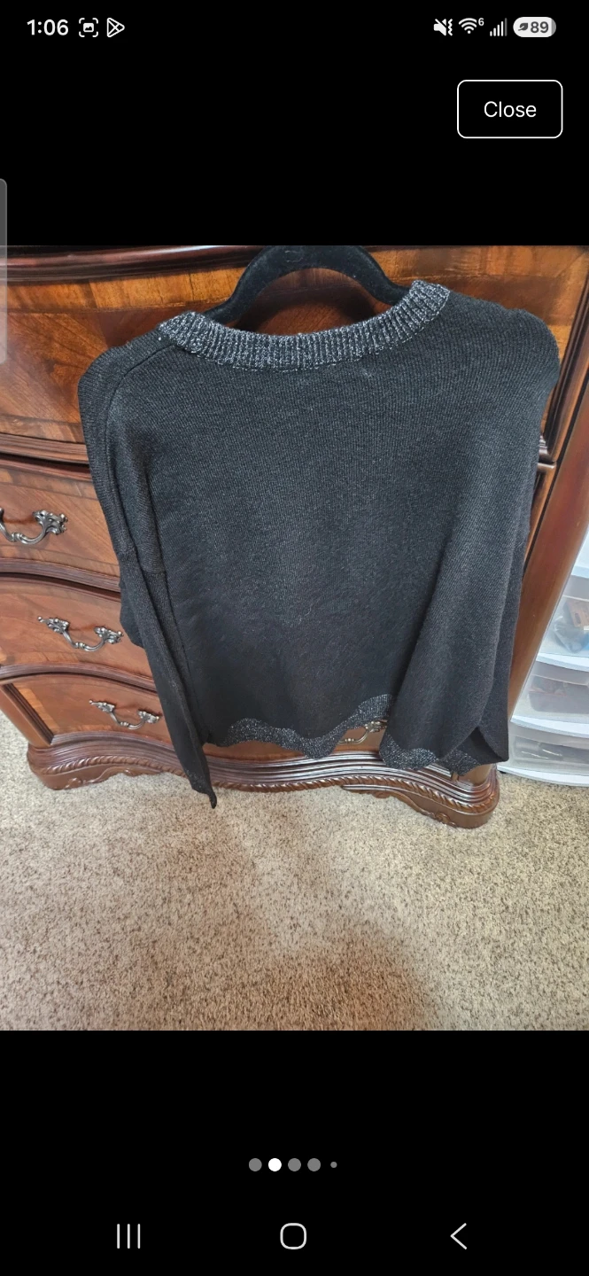 Black "Fizz-tive Fun" Sweater - photo 2