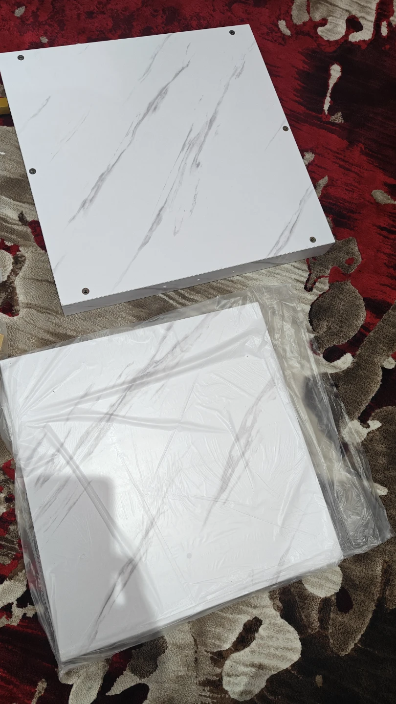 Square Side Table White Gold - photo 4