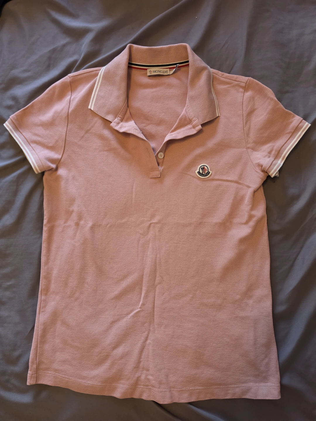Moncler Pink polo shirt