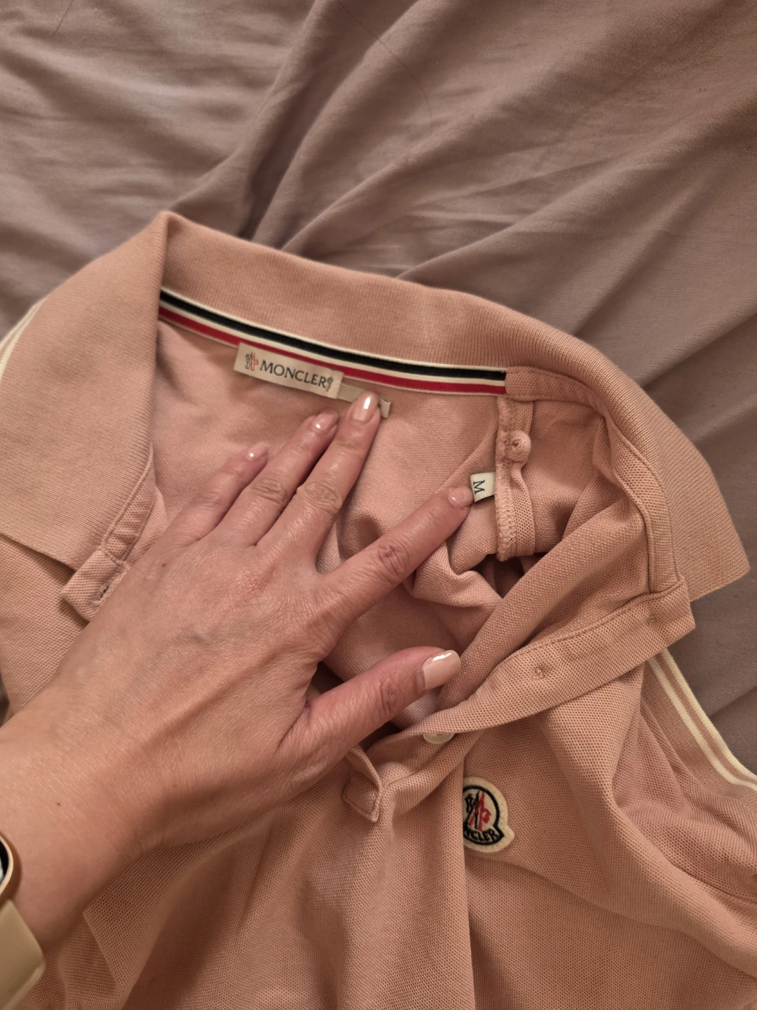 Moncler Pink polo shirt - photo 4