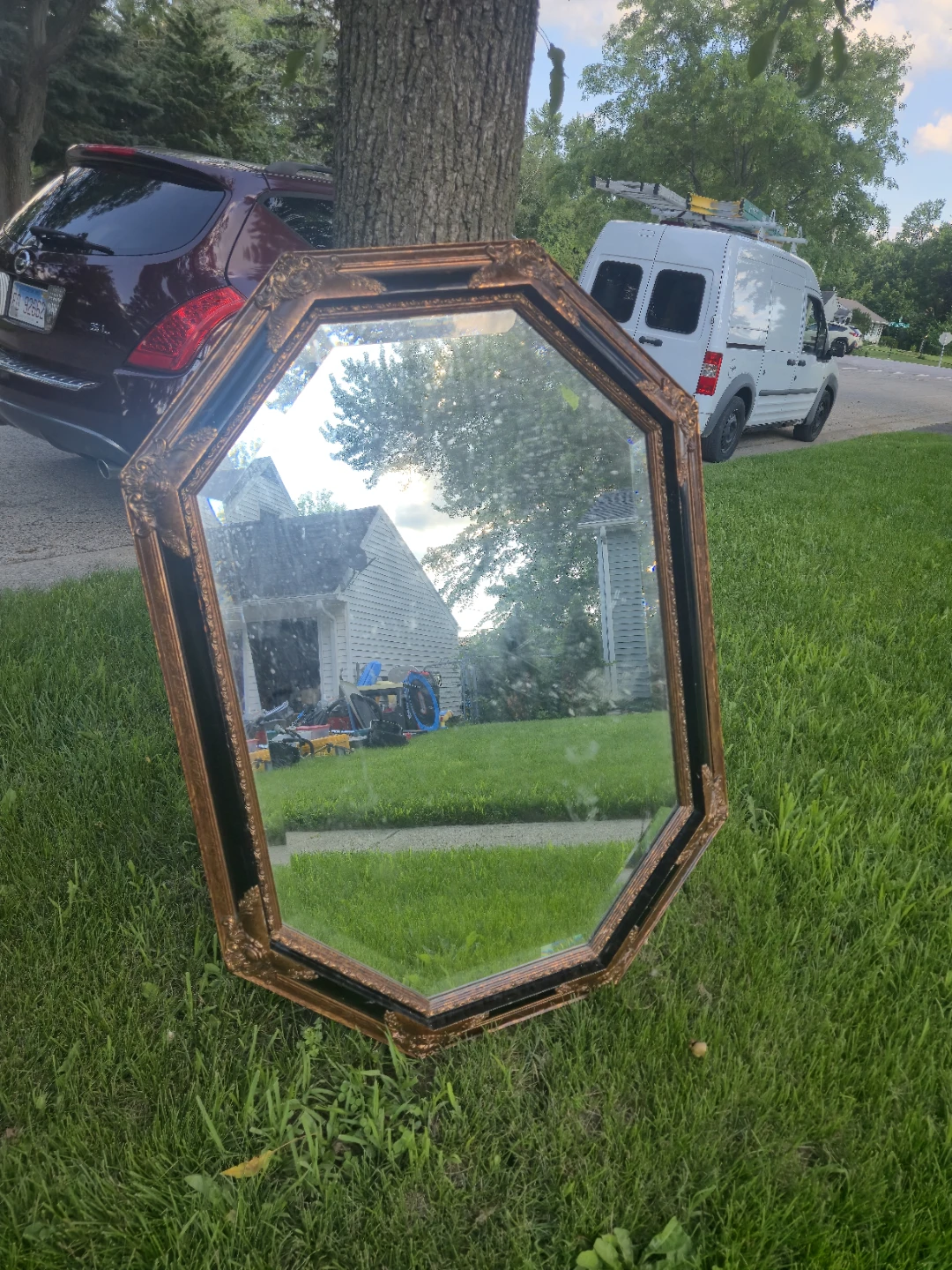 Ornate Octagon Wall Mirror