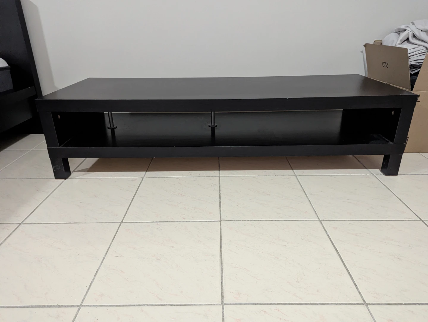 Ikea Lack Black TV Stand / Media Console