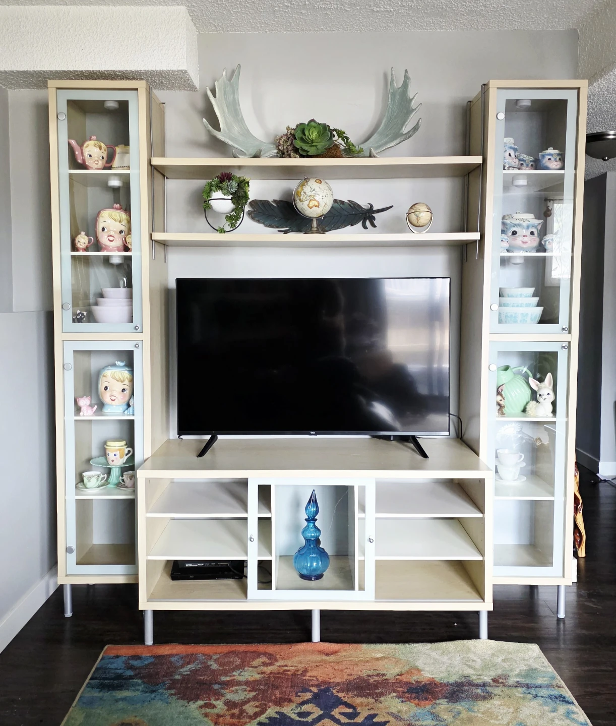 Ikea Magiker Entertainment Unit with Display Cabinets - photo 3