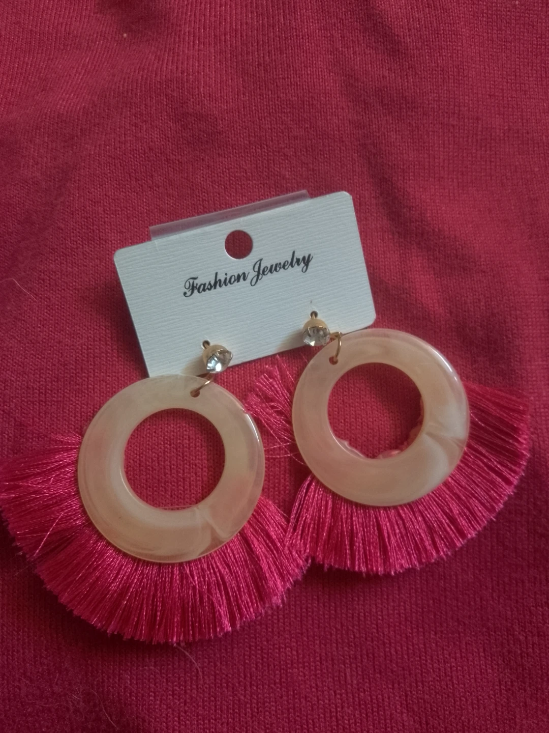 Fashion Jewelry Hoop Tassel Ear-rings ⚽