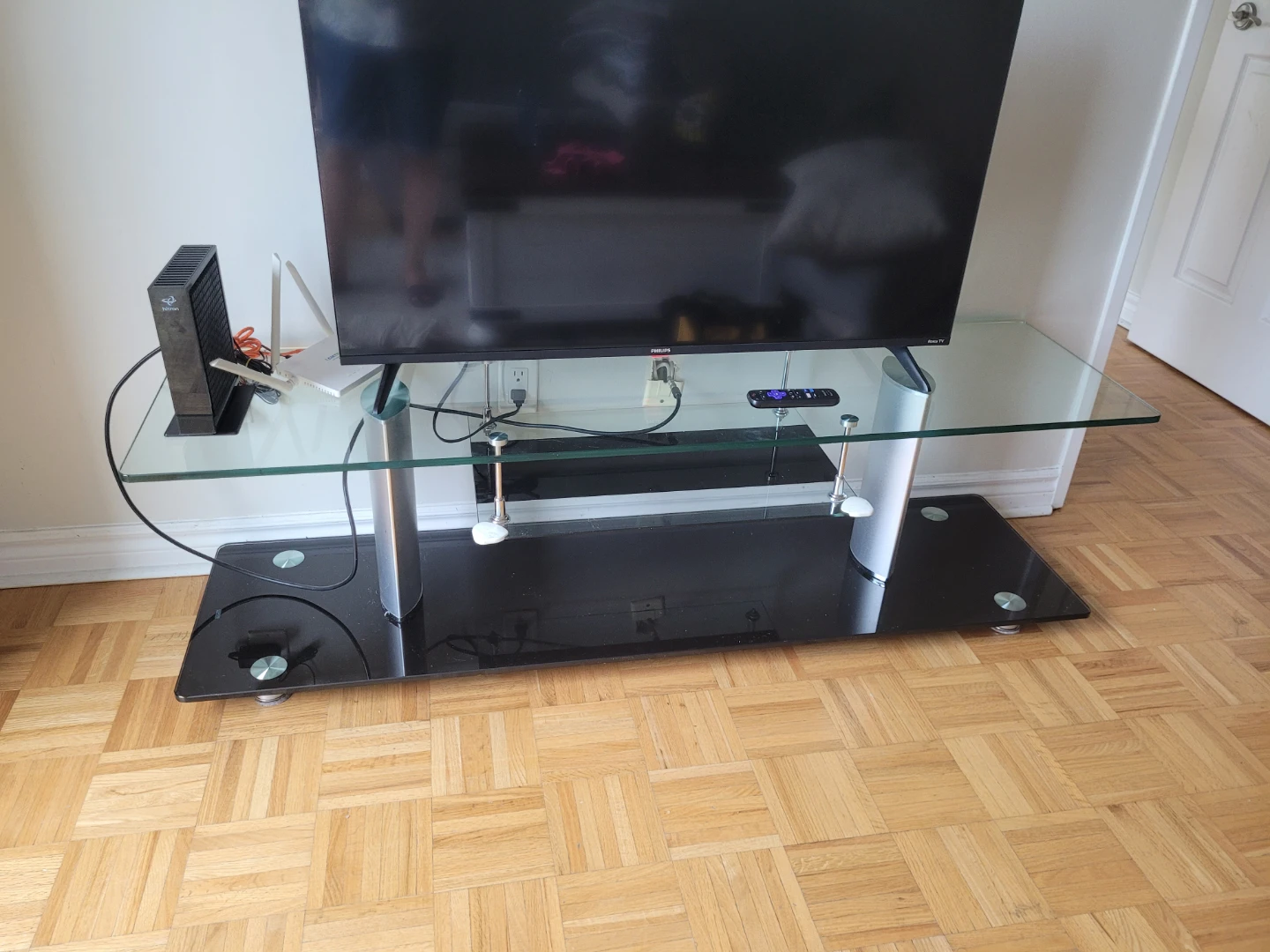 Glass TV Stand