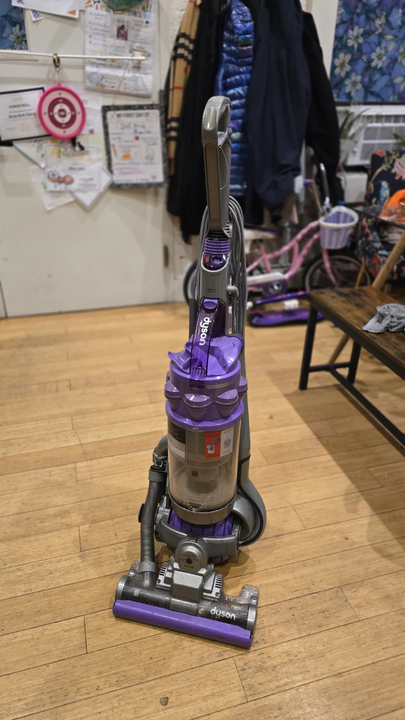 Dyson DC15 "The Ball" Upright Vacuum Cleaner - Purple - Working