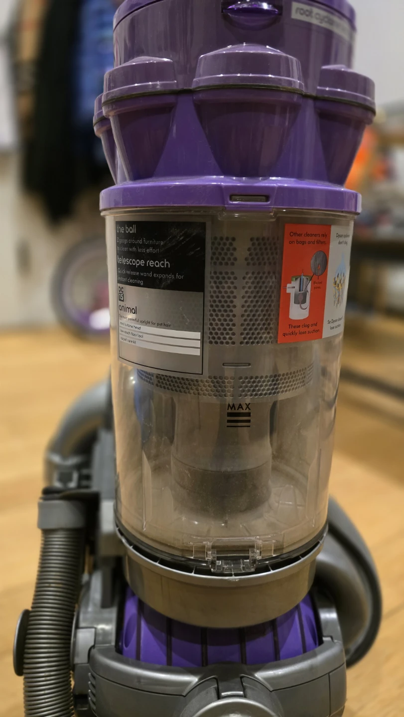 Dyson DC15 "The Ball" Upright Vacuum Cleaner - Purple - Working - photo 3