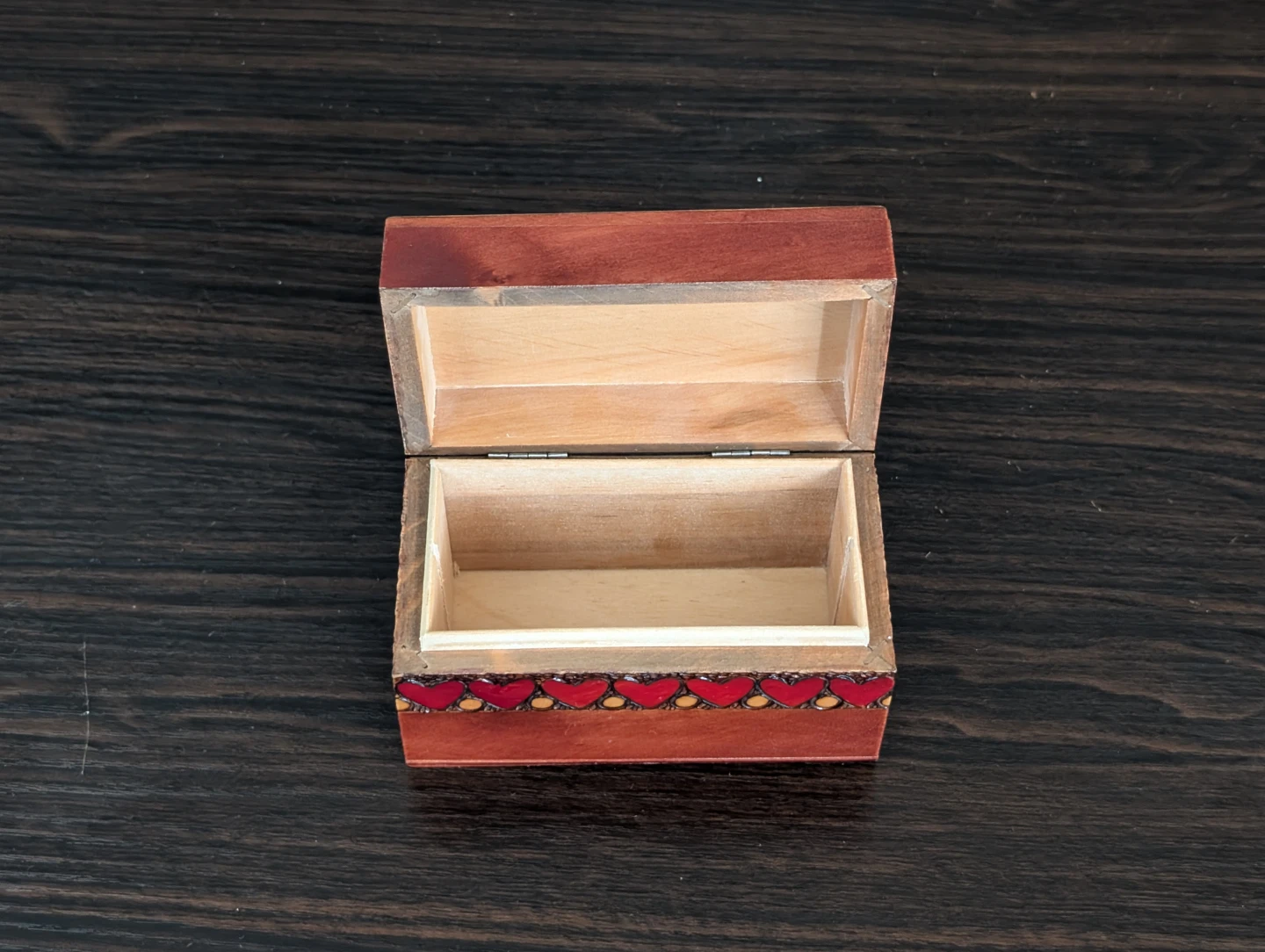 Small decorative wooden box Queen of hearts - photo 2