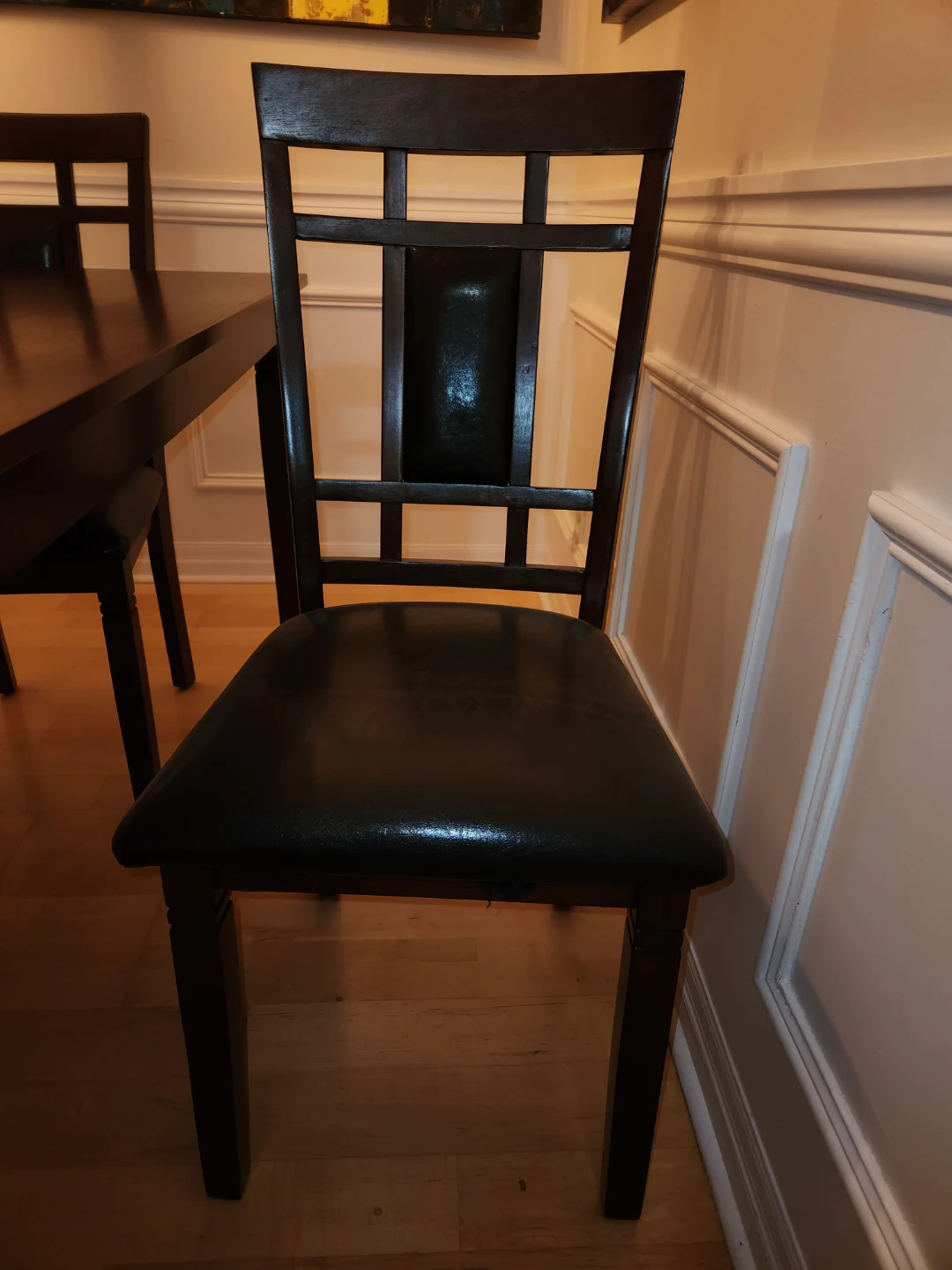 Wooden Dining Chair with Padded Seat - photo 5