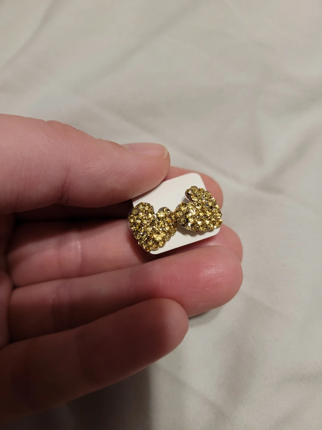 Sparkly Heart Earrings