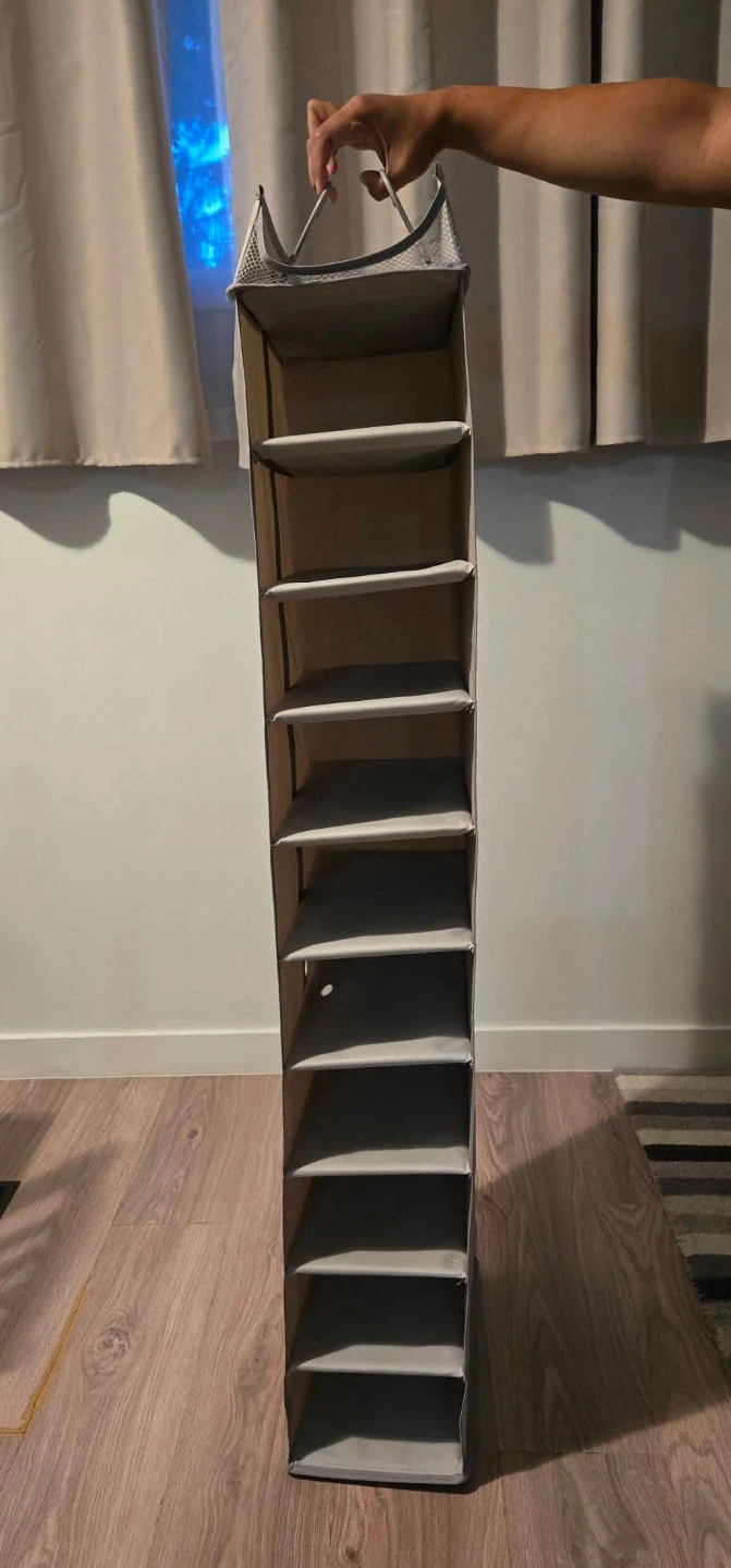 10-Shelf Hanging Closet Organizer