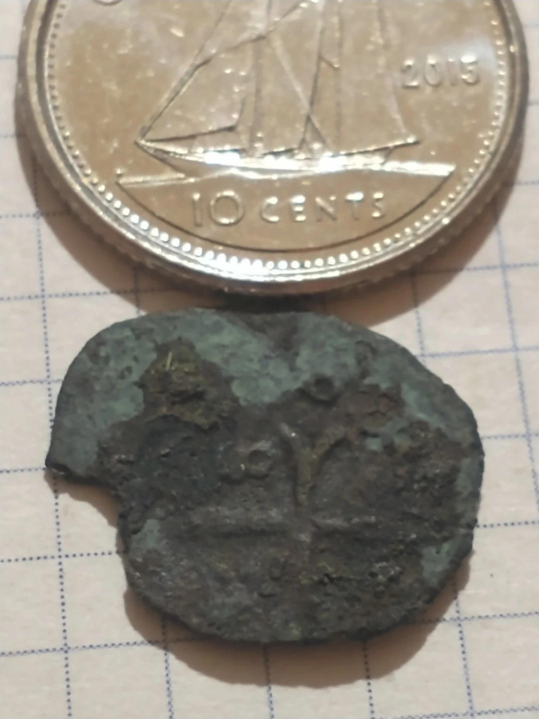 Old Coin Fragment 217 - photo 2