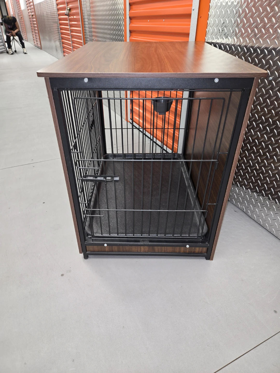 Furniture Style Dog Crate End Table Table with Bed Cushion