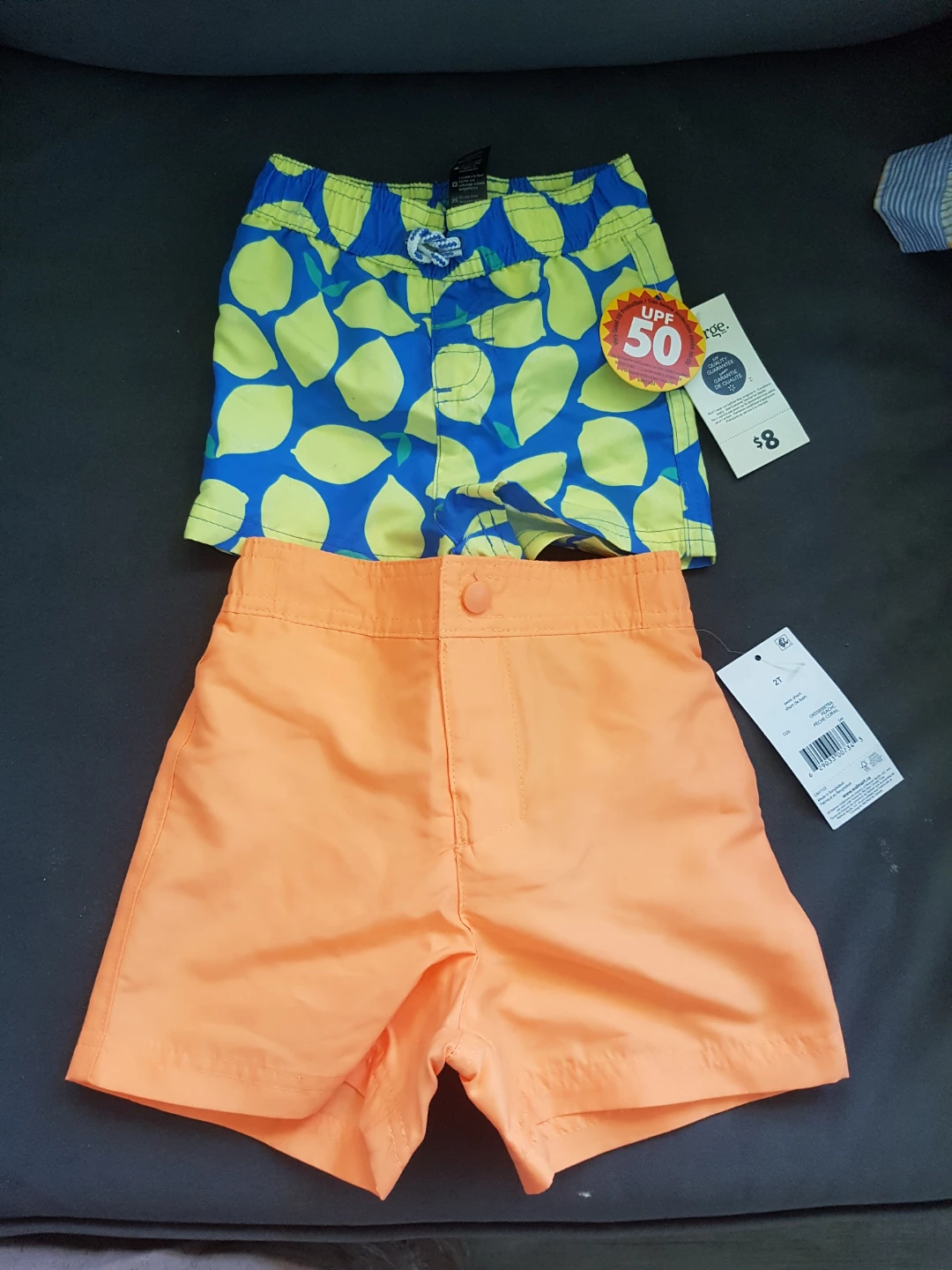 Brand new tags on George! Kids Swim Trunks - 2T and 3-6 months ⚽ - photo 4