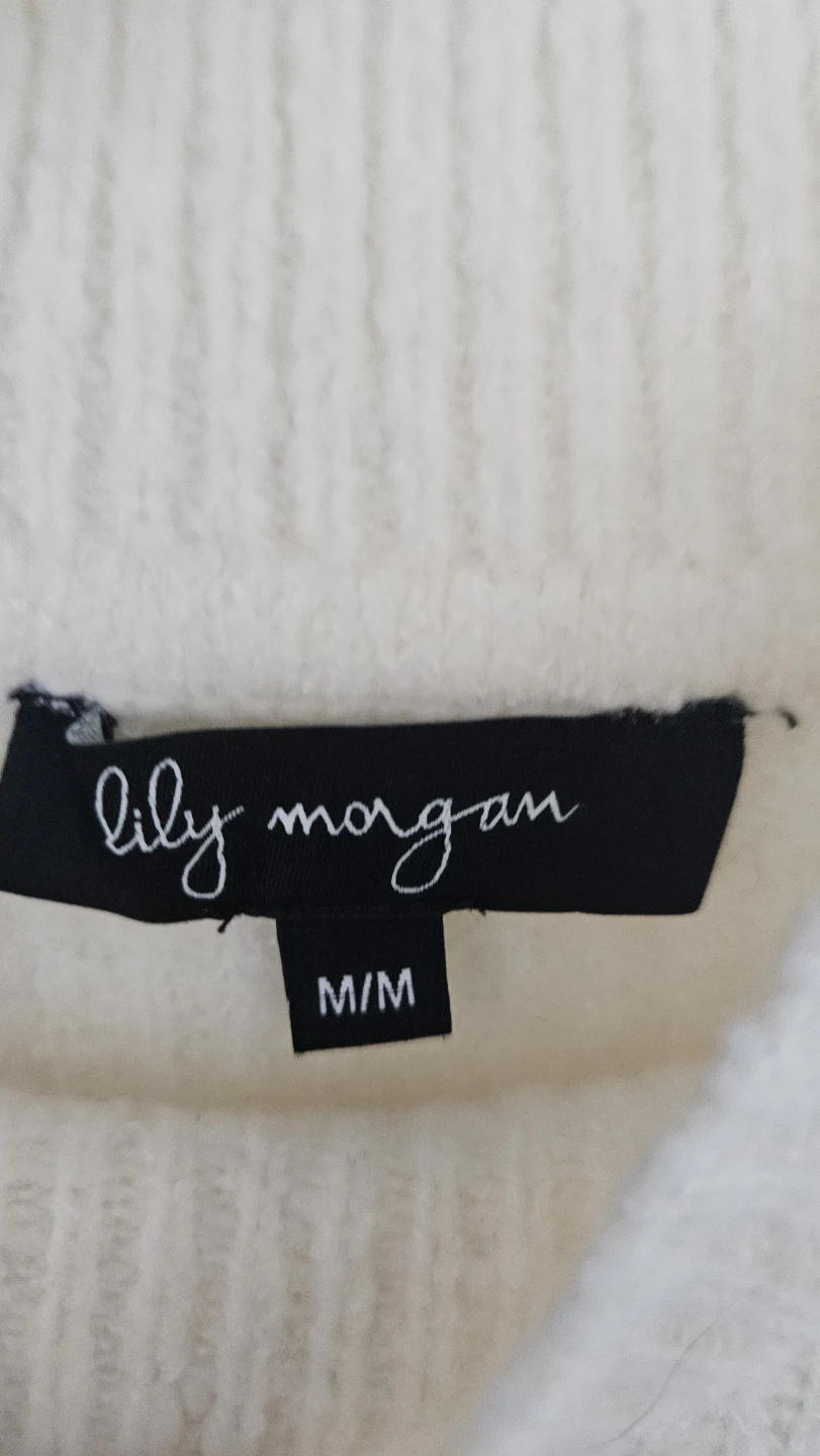NEW Lily Morgan Cream Sweater Medium ⚽ - photo 4