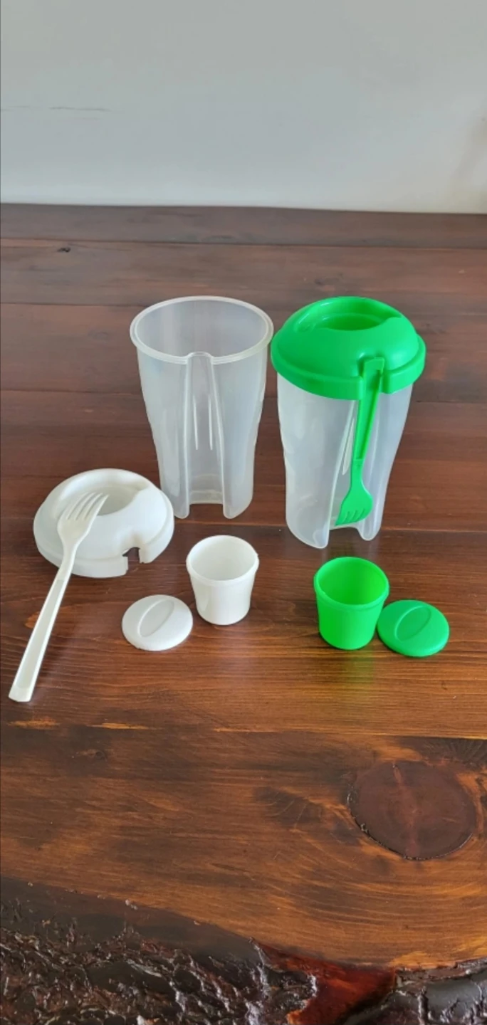 ⚽ Salad Shaker Cups and Bento Box Lunch Container - photo 3