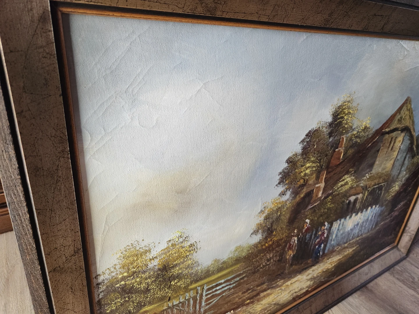 Cottage Landscape Oil Painting - photo 4