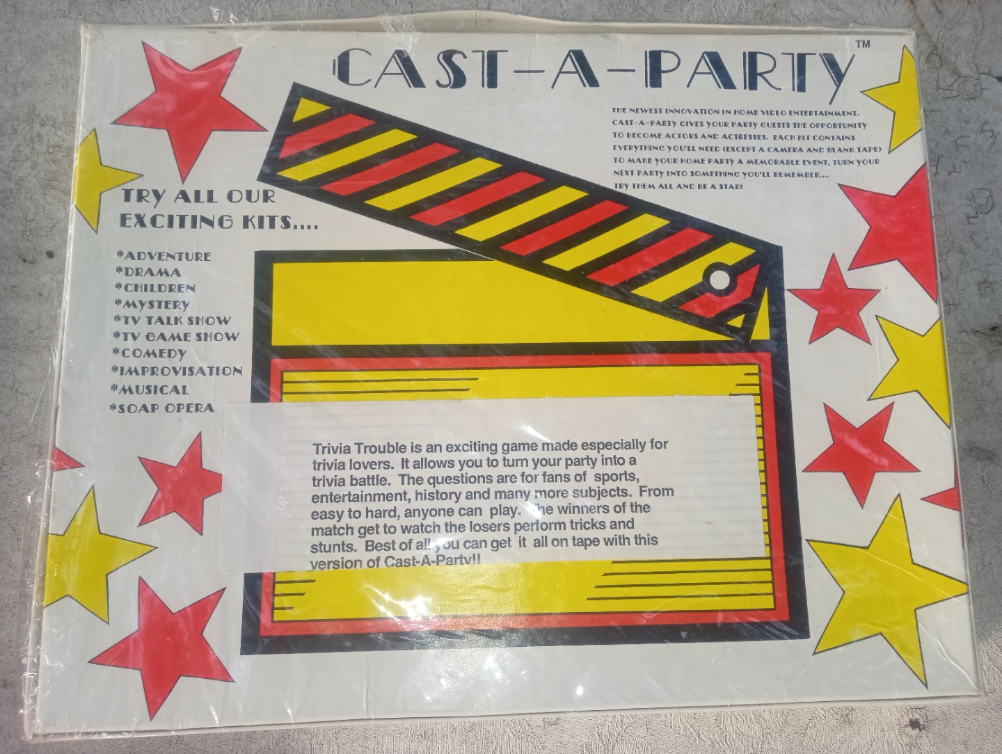 Cast-A-Party TV Game Show Boxed Board Game