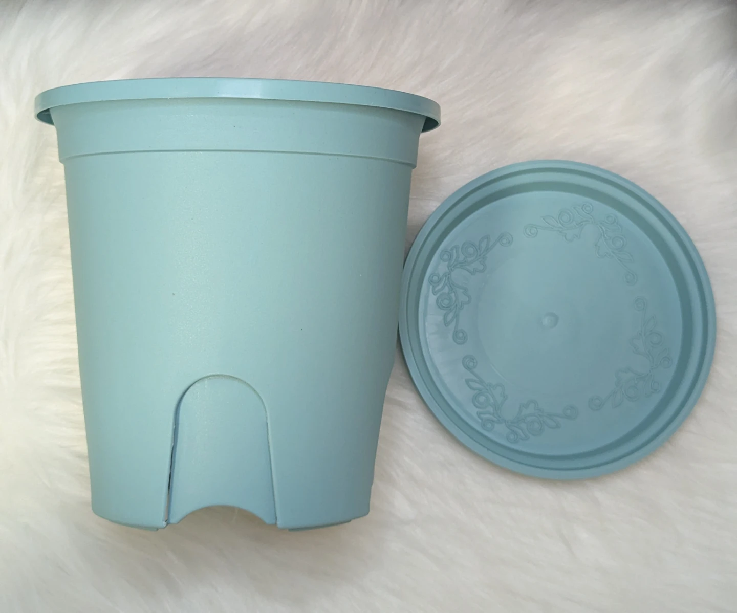 Blue Root Control Flower Pot with Saucer - photo 5