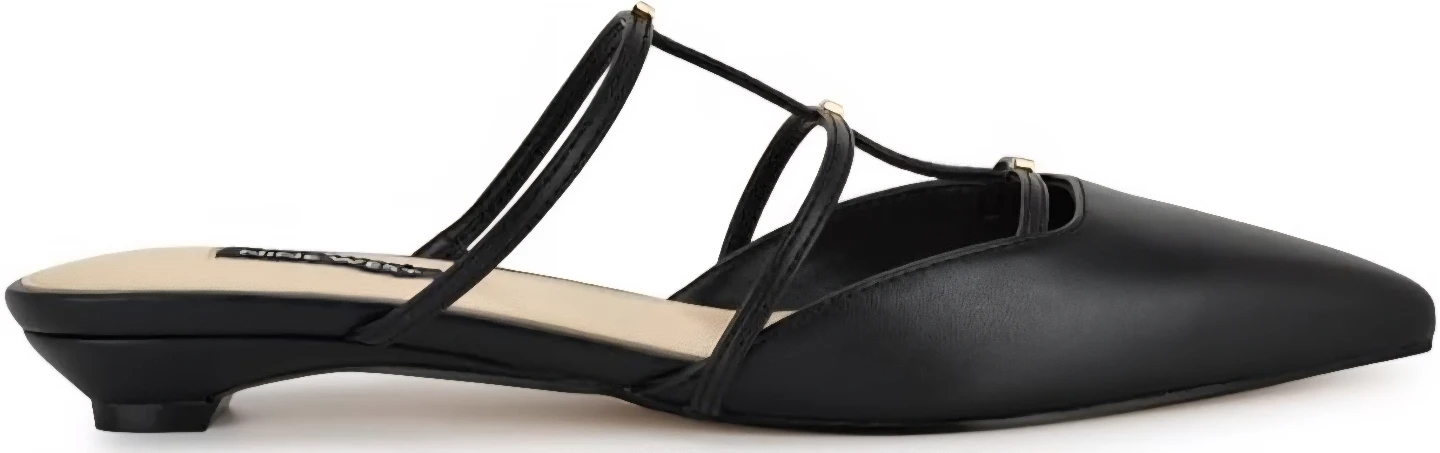 Nine West Black Mule Heels