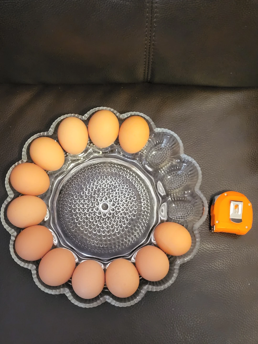 Glass Egg Serving Platter