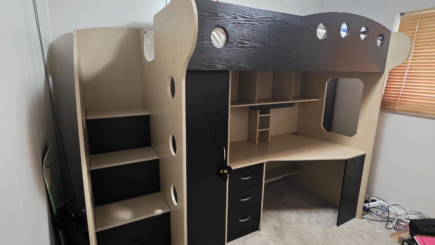 Jysk Nika Loft Bed with Desk and Storage - photo 2