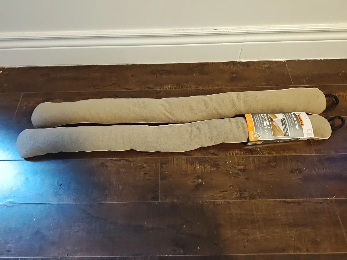 2x Frost King Draft Stop Fabric Covered Door Draft Stopper