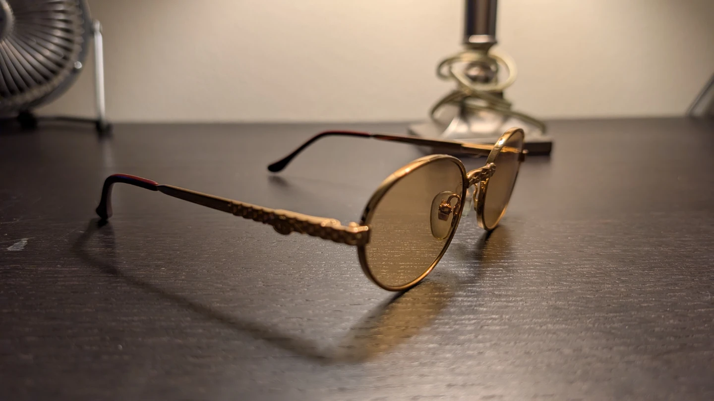 Vintage Frames Co Pac Masterpiece 24KT Gold Sunglasses - photo 2