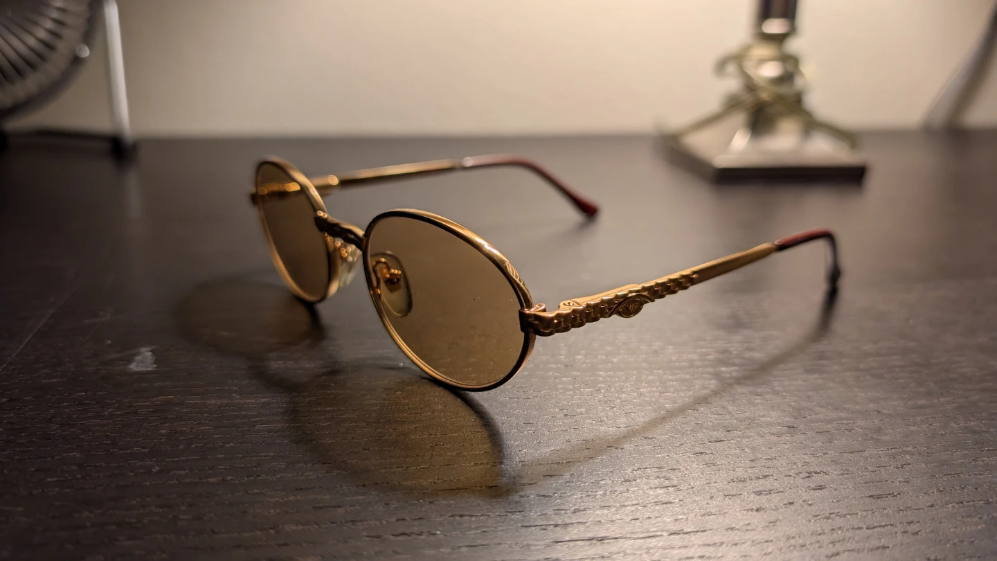 Vintage Frames Co Pac Masterpiece 24KT Gold Sunglasses - photo 5