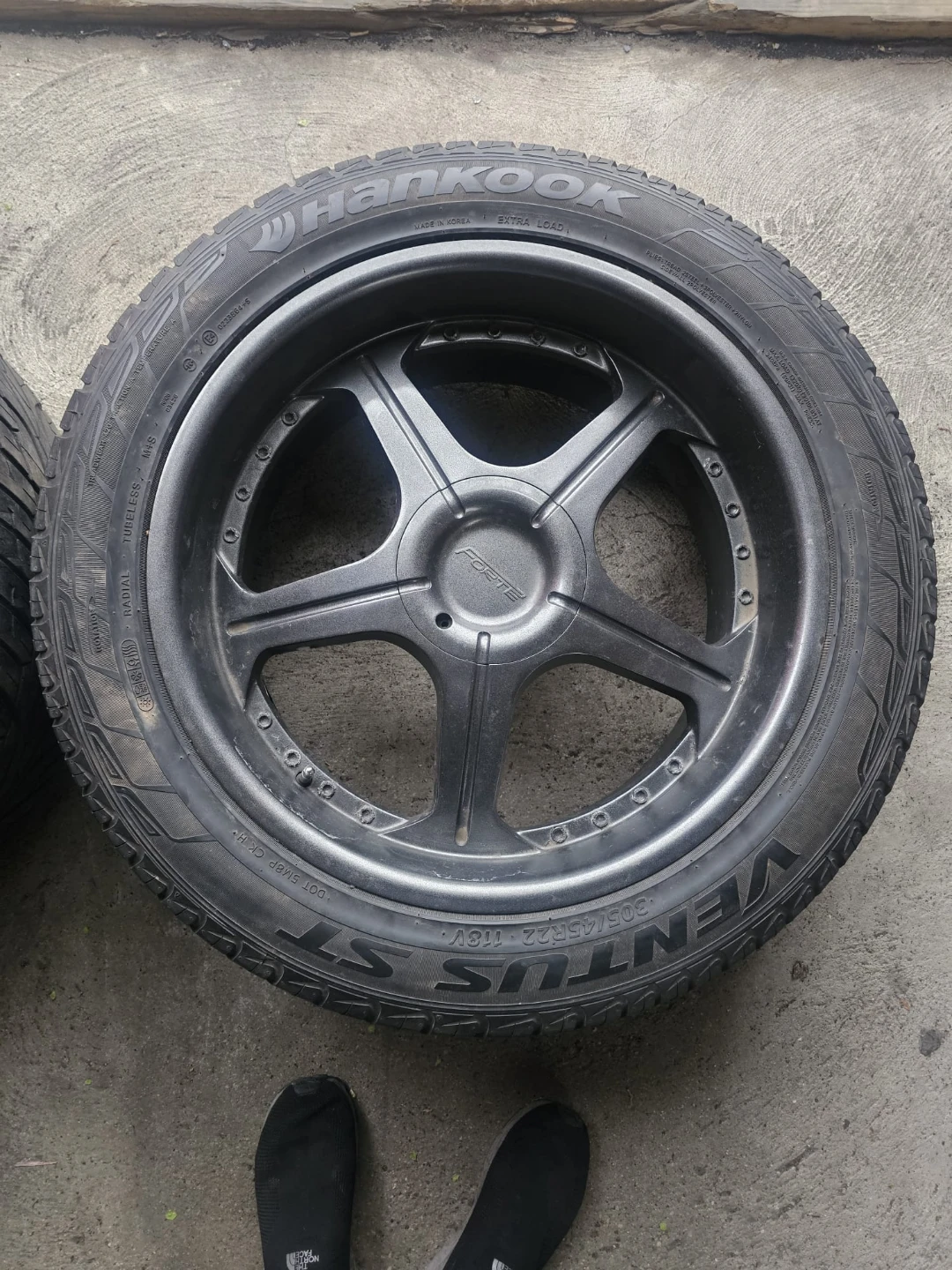 22 inch Forte rims wheels 5x135 5x127 hankook tires - photo 2