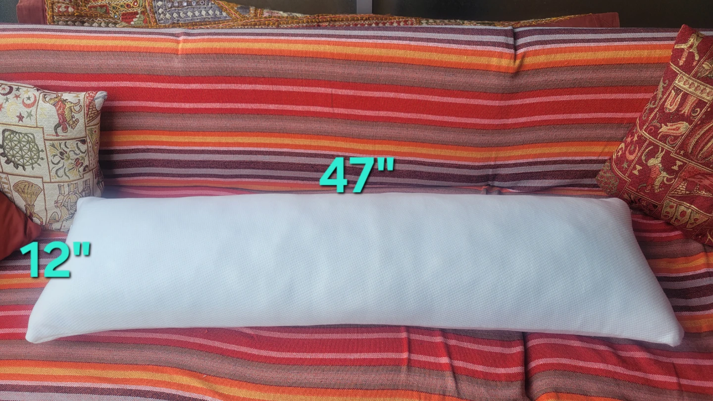 Memory foam body pillow