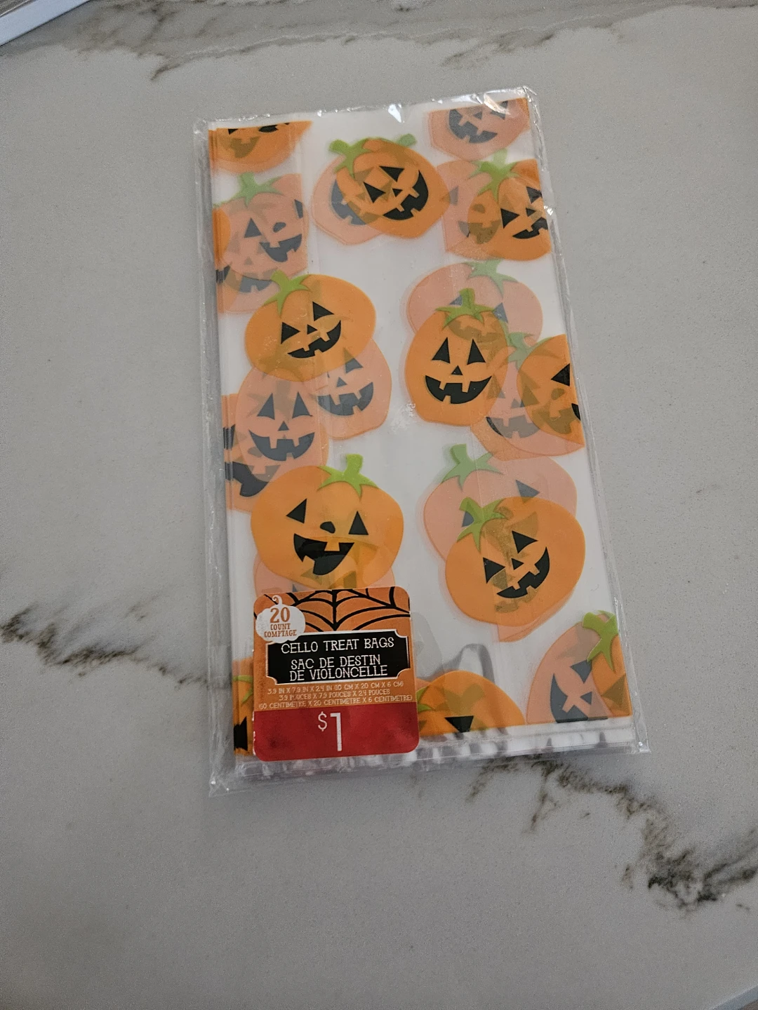 ⚽️20 Cello Treat Bags - Halloween Pumpkins
