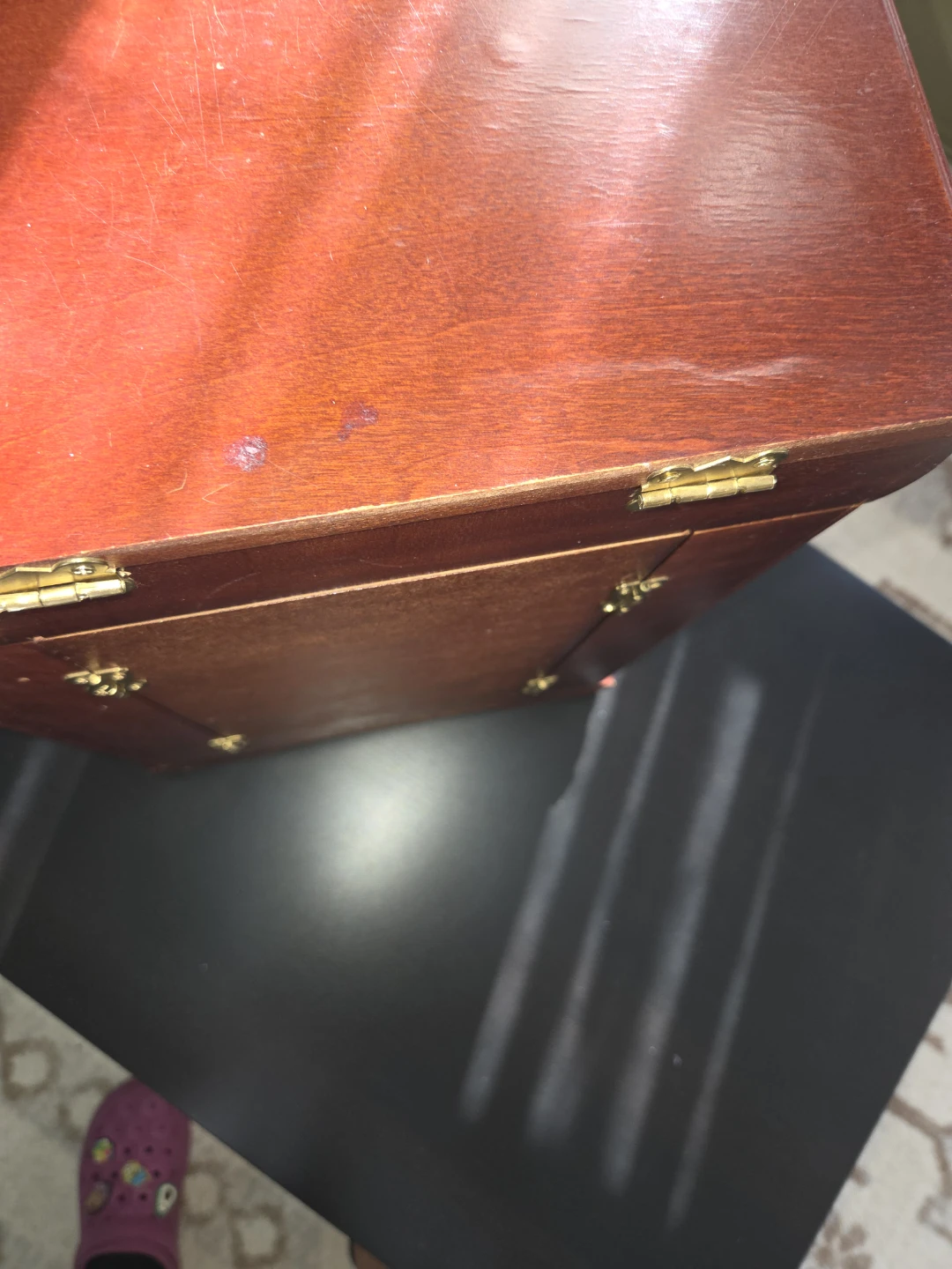 Wooden Jewelry Box with Mirror and Drawers - photo 4
