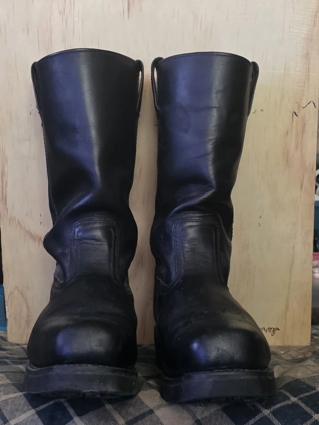 Harley-Davidson Black Leather Motorcycle Boots