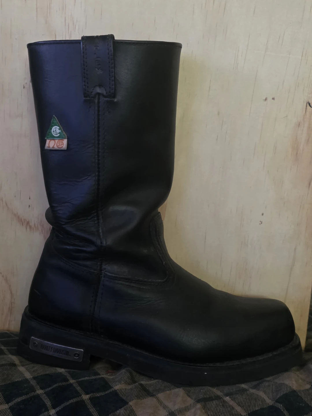 Harley-Davidson Black Leather Motorcycle Boots - photo 4