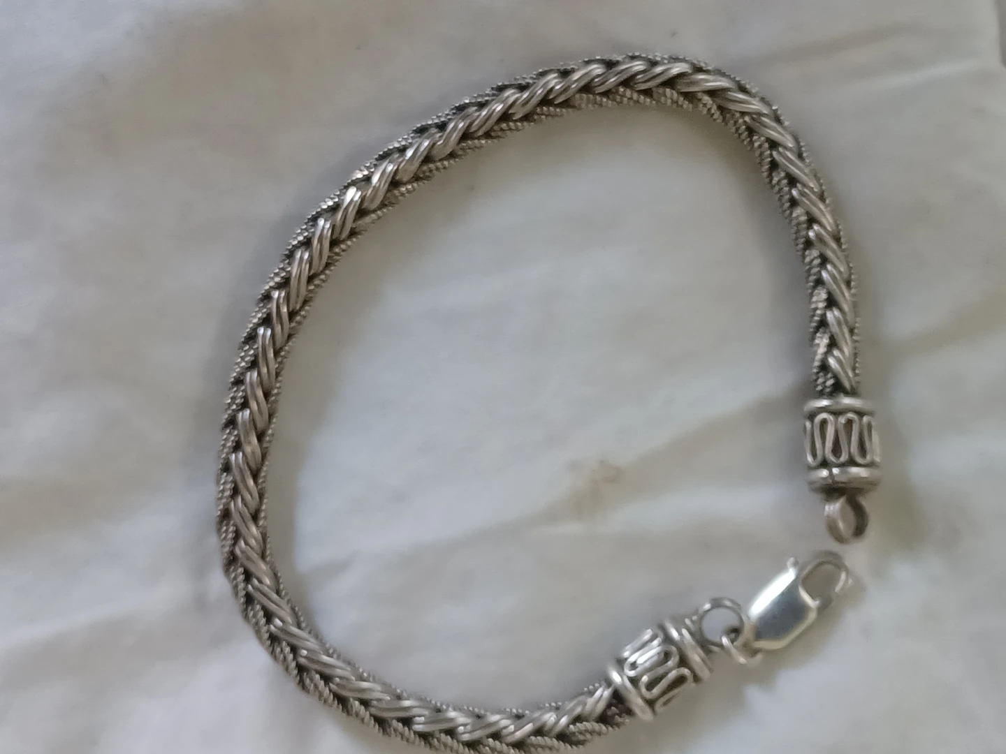 Silver 925 Braided Bracelet - photo 4