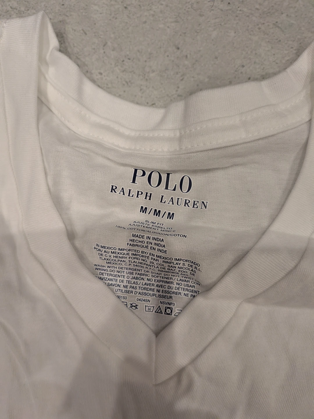 Polo Ralph Lauren V-Neck T-Shirt - White - M/M - photo 2