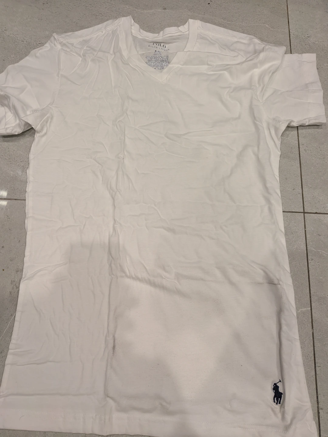Polo Ralph Lauren V-Neck T-Shirt - White - M/M - photo 3