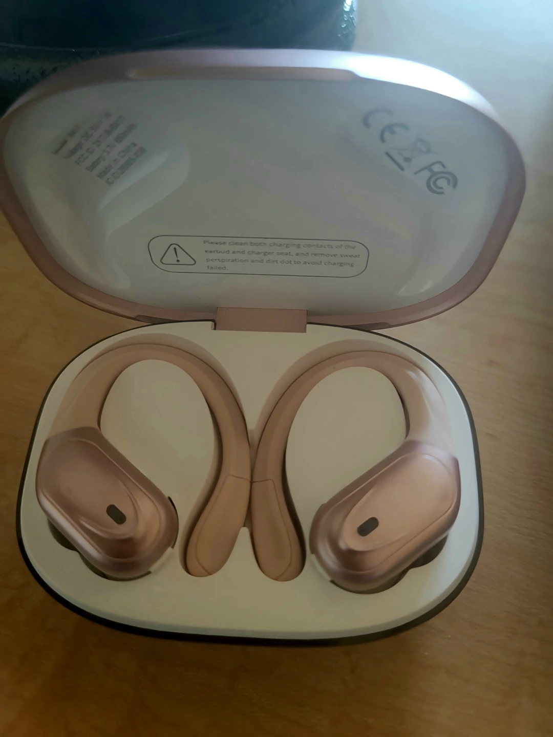 Model BX17 Wireless Sports Earbuds - Rose Gold