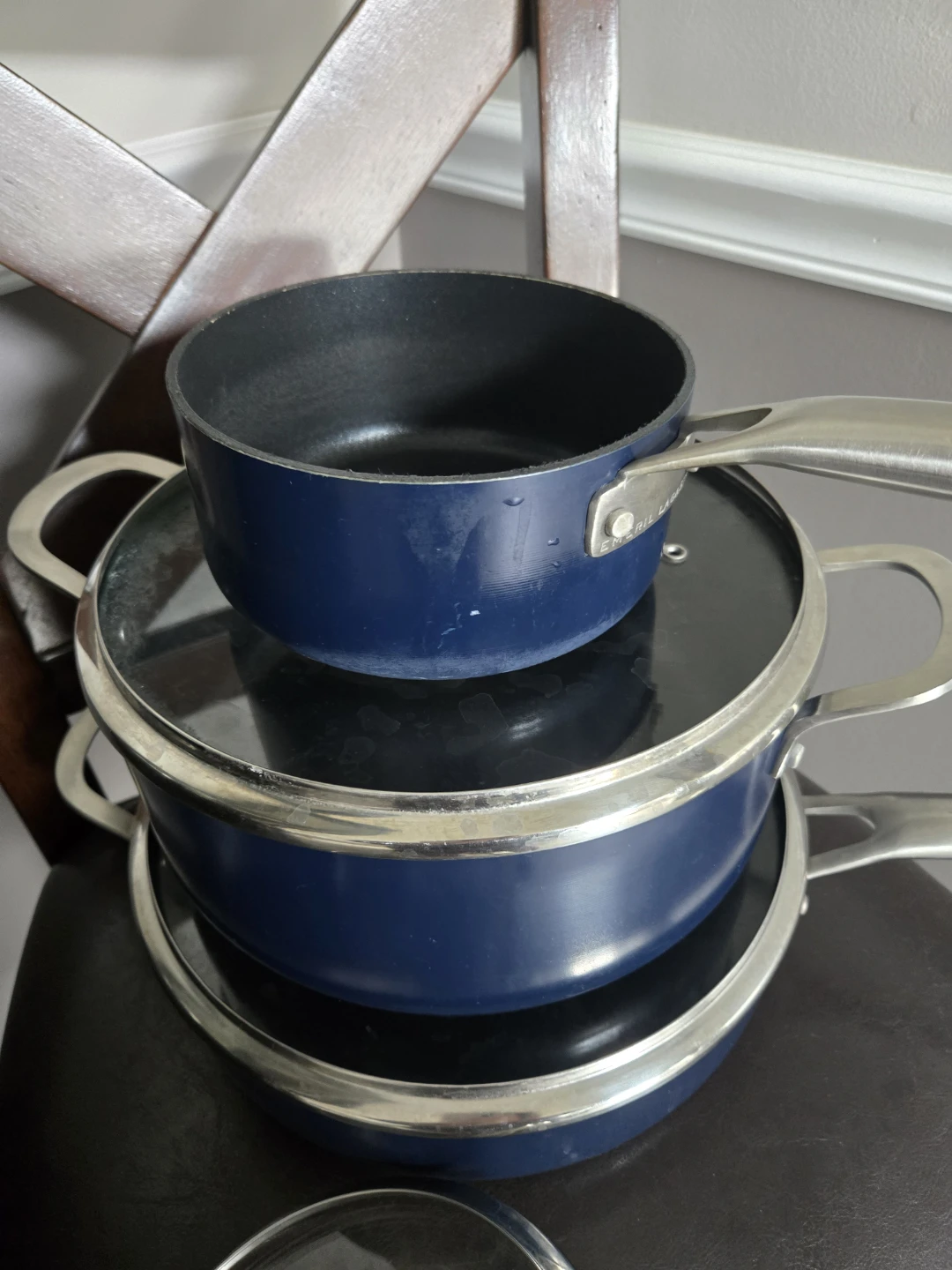 Emeril Lagasse Blue Pots and Pans Set with Lids - photo 3