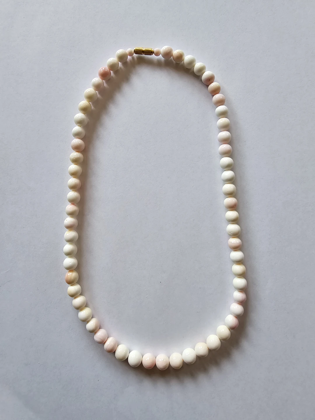 Angelskin corral beaded necklace