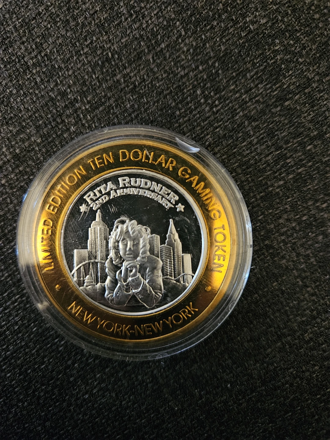⚽️ New York NY Limited Ten Dollar Gaming Token .999 Fine Silver - photo 2