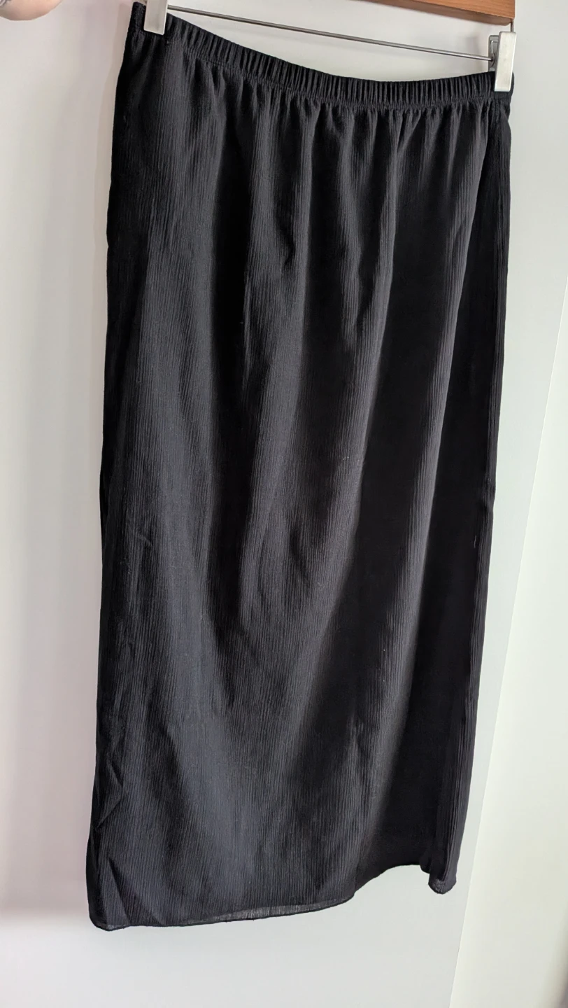 Linen Lookalike Textured Skirt M/M