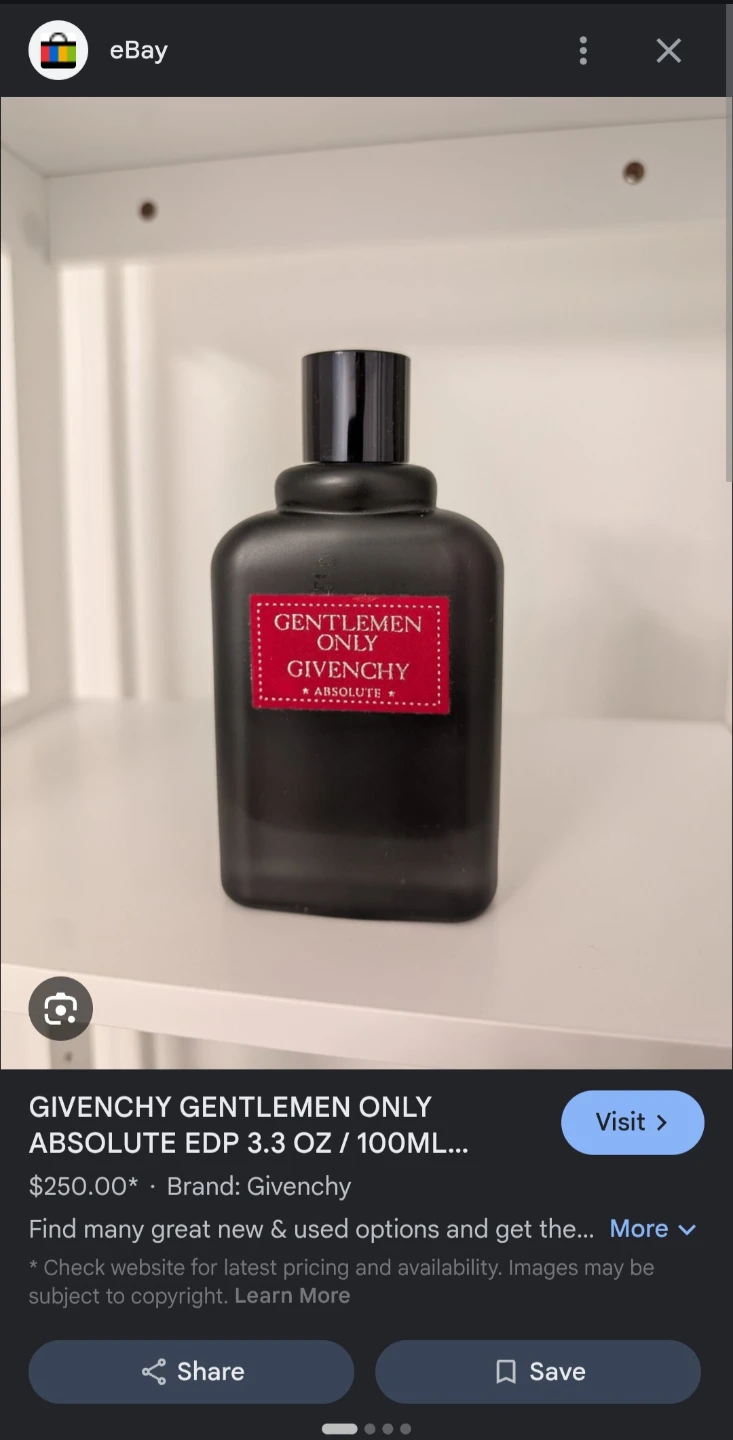 Givenchy Gentlemen Only Absolute EDP Perfume ** Rare Gem ** - photo 3