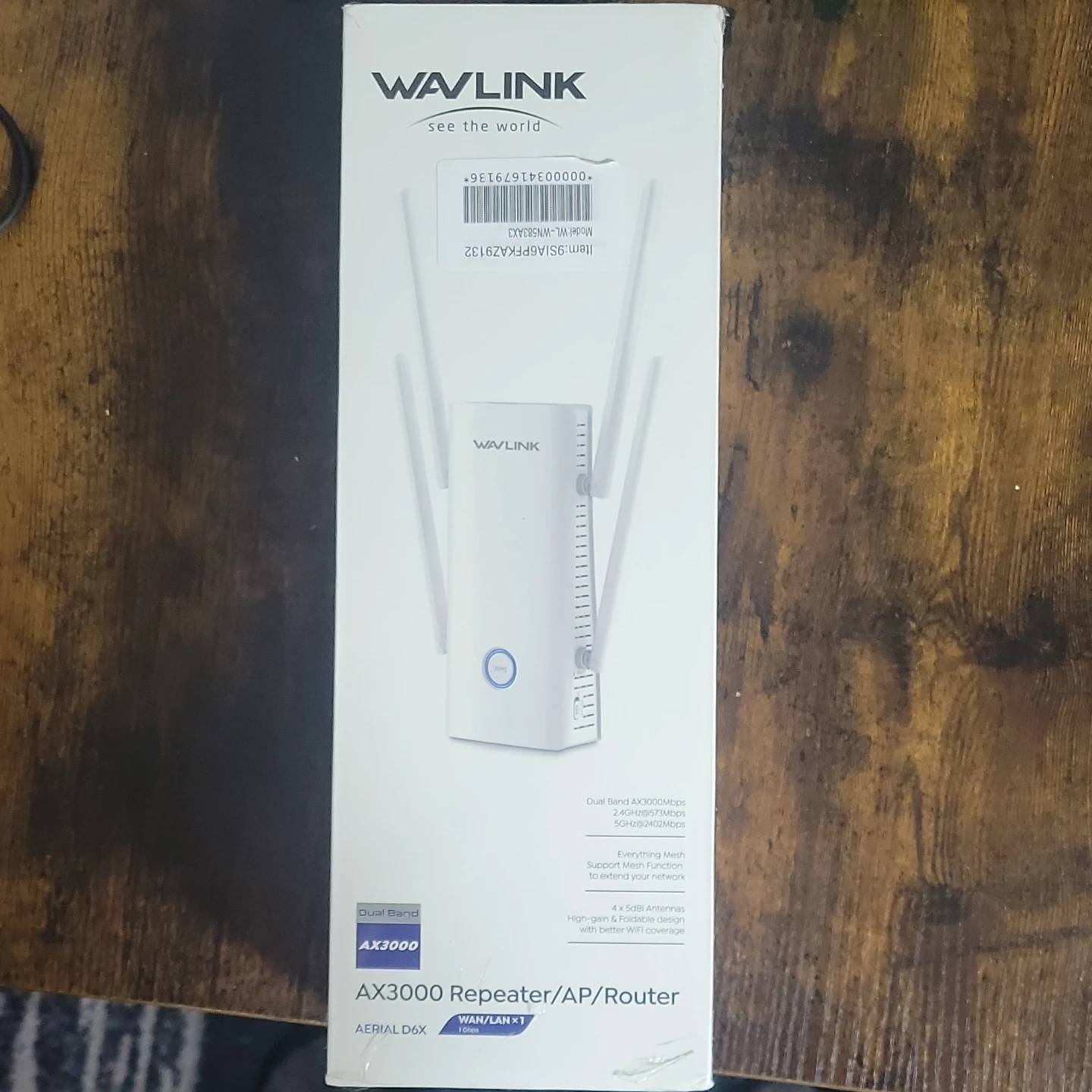 WAVLINK AX3000 Dual Band Repeater/AP/Router