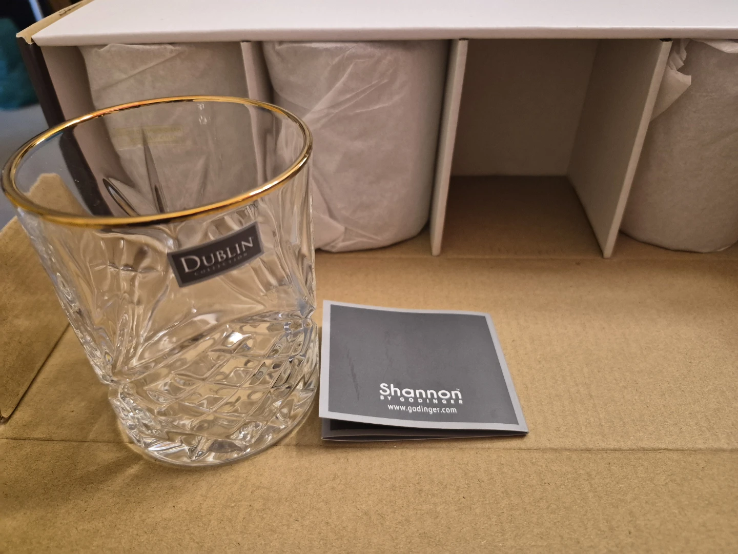 Shannon by Godinger Dublin Collection Crystal Glasses - photo 3